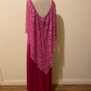 Vintage 70s cranberry Dress